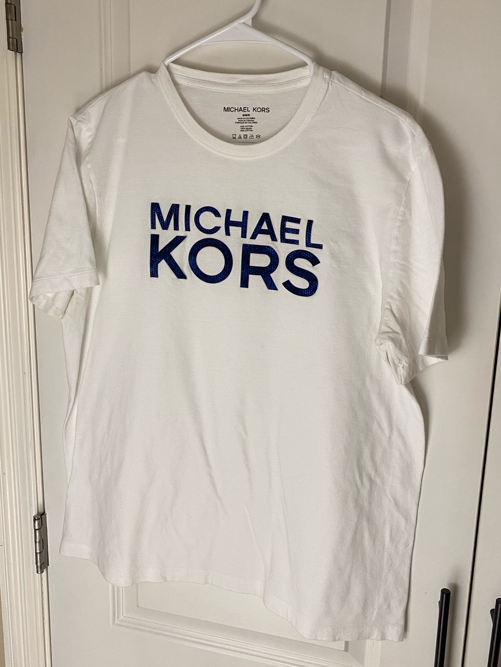 Michael Kors Men’s White Logo T-Shirt - Size M